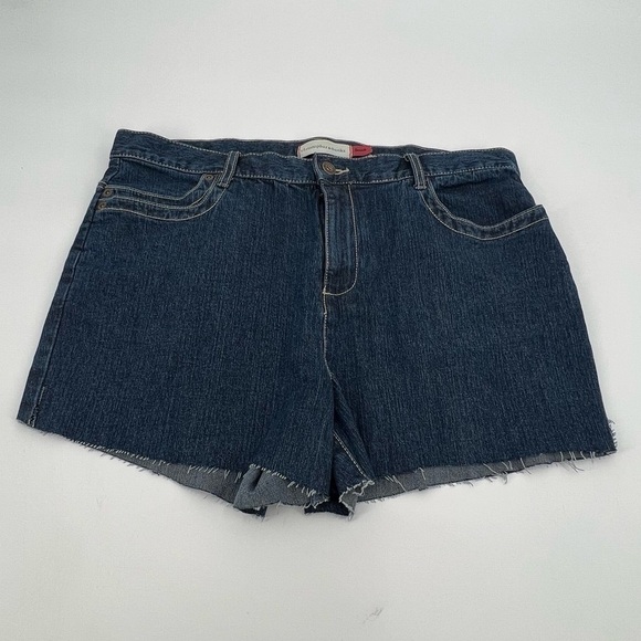 Christopher & Banks Stretch Cut Off Denim Jean Shorts Size 12 Short Women's - Picture 1 of 5